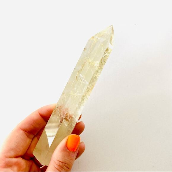 Citrine Polished Genuine 5” Crystal Point Boho Gypsy Meditation Yoga Gemstone - Picture 3 of 6